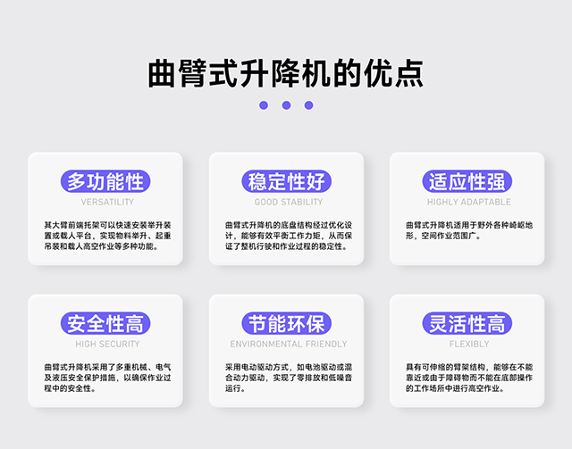 曲臂式升降機優點